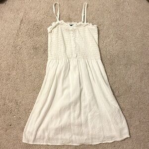 White cotton dress cute for going out to eat in a children’s size large